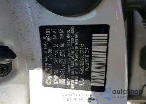 2011 Hyundai Genesis 3.8L V6 из США, поврежденный, VIN KMHGC4DE2BU131425